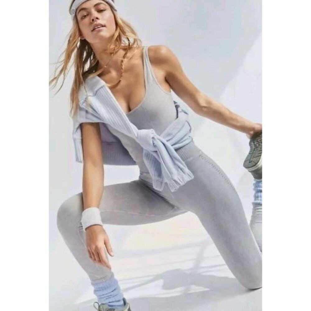 061 NWOT Free People Good Karma One Piece | Color Grey | Size XS/S